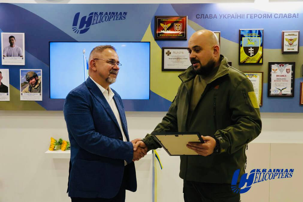 The International Legion thanked Ukrainian Helicopters for its powerful assistance and humanity