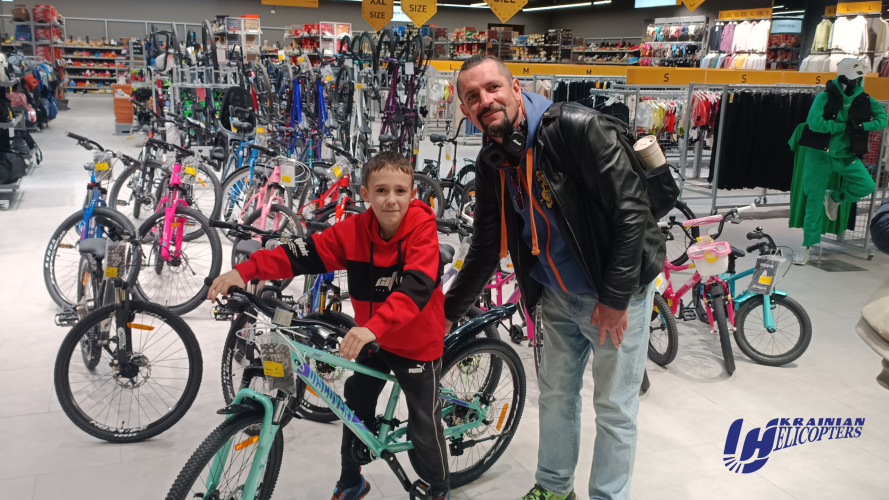 The dream is on two wheels: the story of a gift for Levon from the aviation company Ukrainian Helicopters