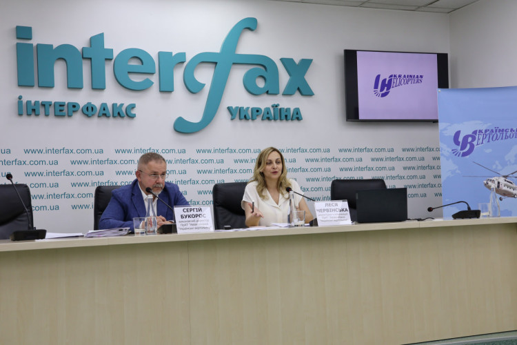 Ukrainian Helicopters airline claims information pressure: briefing at Interfax-Ukraine