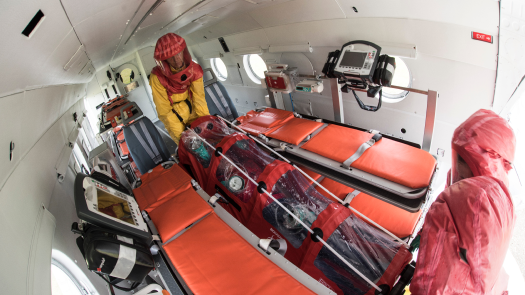 Носилки та ізоляційні капсули