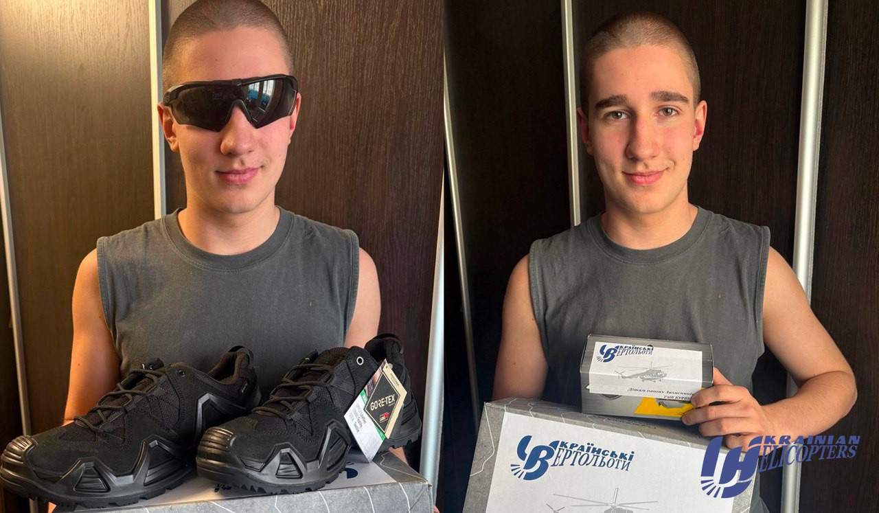 Турбота, що зігріває: «Українські вертольоти» допомогли сину Захисника з Бучі придбати необхідні речі