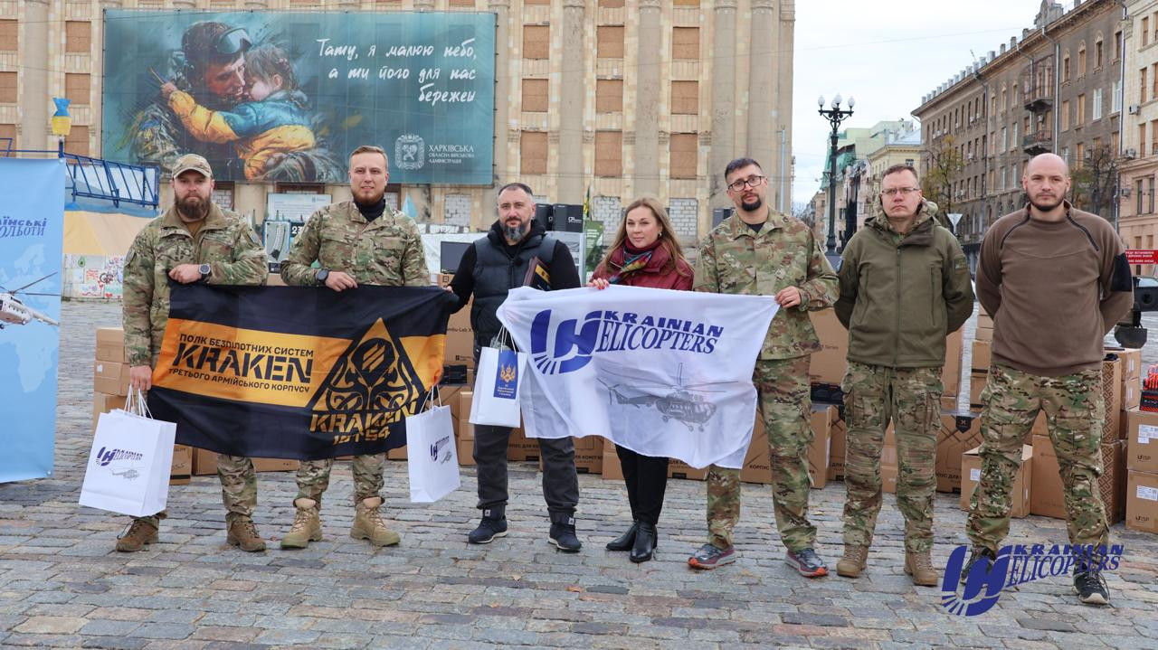 На захист кожного з нас: авіакомпанія «Українські вертольоти» привезла  обладнання Третьому Армійському Корпусу