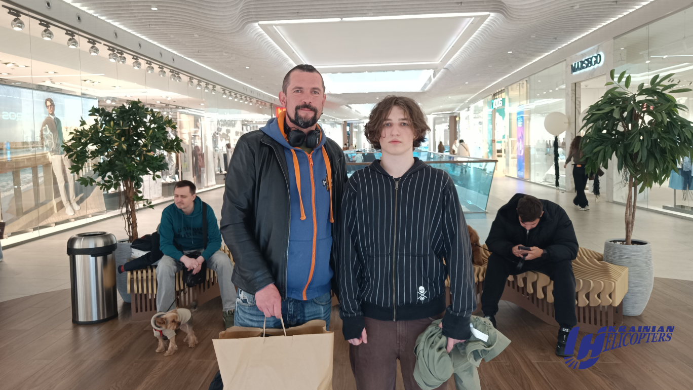 Тимур із Києва оновив гардероб за підтримки авіакомпанії «Українські вертольоти»