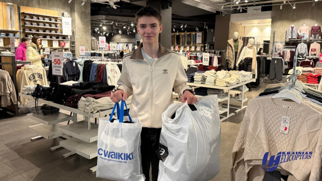 Вагома підримка: Даня із Київщини оновлює гардероб завдяки авіакомпанії «Українські вертольоти»
