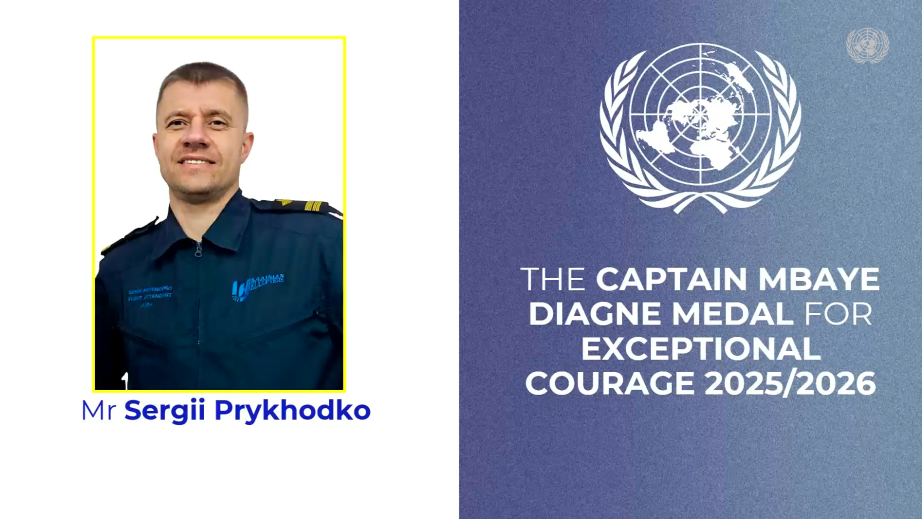 Sergii Prykhodko from Aviation Company Ukrainian helicopters received UN highest Peacekeeping Award posthumously
