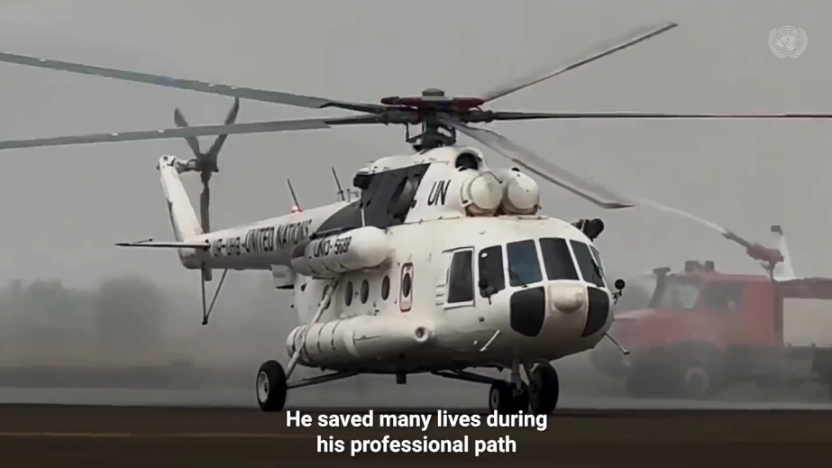 Sergii Prykhodko from Aviation Company Ukrainian helicopters received UN highest Peacekeeping Award posthumously