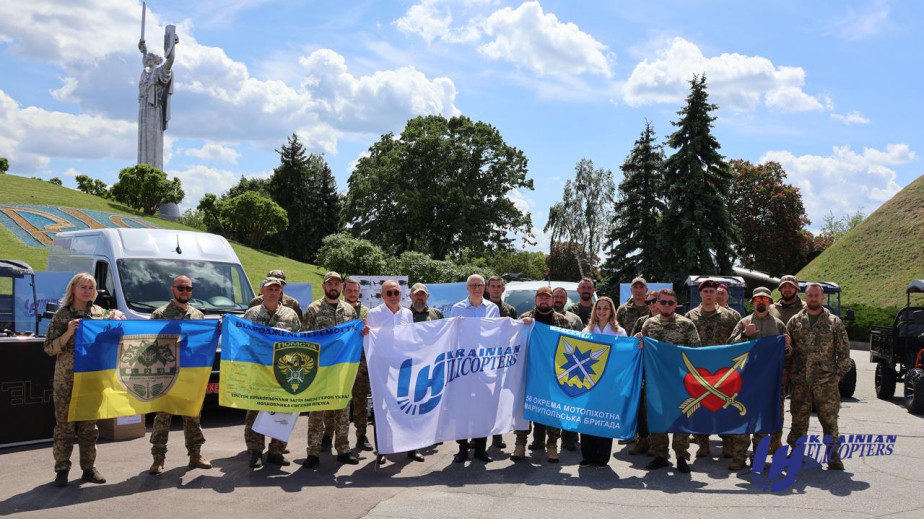 Ukrainian helicopter airline has transferred military assistance to the defenders for 12 million UAH