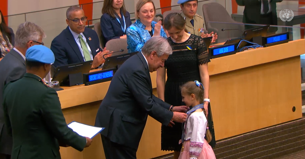 Sergii Prykhodko from Aviation Company Ukrainian helicopters received UN highest Peacekeeping Award posthumously