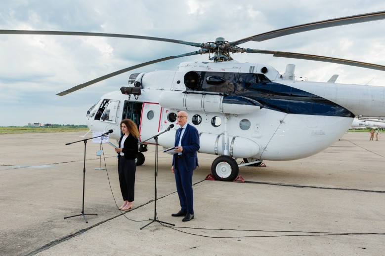 Presentation of Mi-8MTV-1 capabilities in Mykolaiv