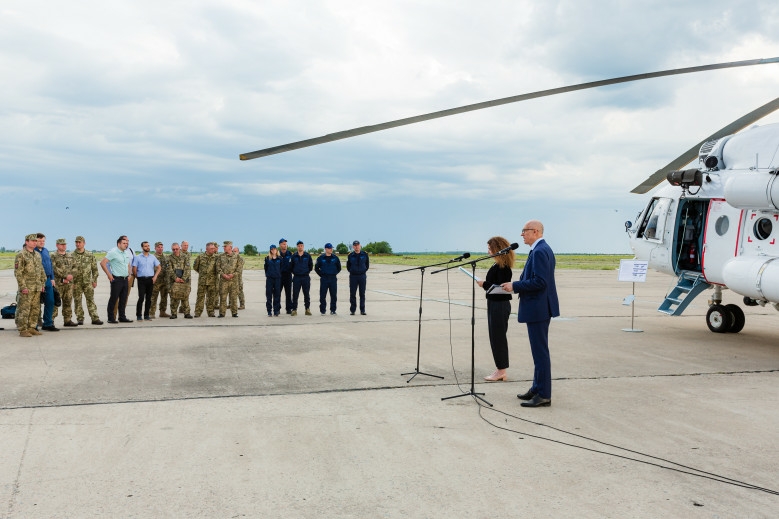 Presentation of Mi-8MTV-1 capabilities in Mykolaiv
