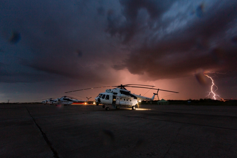 Presentation of Mi-8MTV-1 capabilities in Mykolaiv